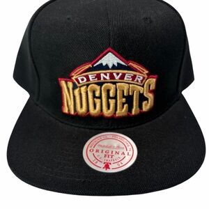 Mitchell & Ness black Denver Nugget SnapBack Hat
